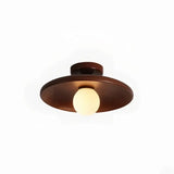Plafonnier couloir en bois rond scandinave