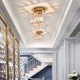 Plafonnier de couloir en cristal LED moderne