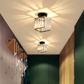Plafonnier de couloir en cristal LED moderne