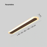 Plafonnier de couloir ovale moderne à LED dimmable