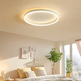 Plafonnier en anneau minimaliste LED dimmable pour salon
