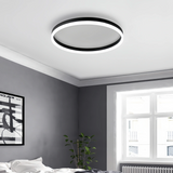 Plafonnier en anneau minimaliste LED dimmable pour salon