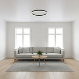 Plafonnier en anneau minimaliste LED dimmable pour salon