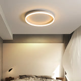 Plafonnier en anneau minimaliste LED dimmable pour salon