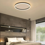 Plafonnier en anneau minimaliste LED dimmable pour salon