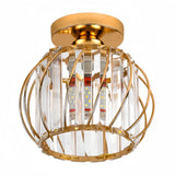 Plafonnier en cristal moderne lanterne LED pour couloir