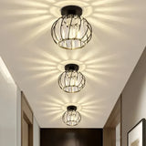 Plafonnier en cristal moderne lanterne LED pour couloir