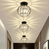 Plafonnier en cristal moderne lanterne LED pour couloir