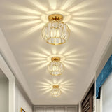 Plafonnier en cristal moderne lanterne LED pour couloir