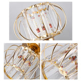 Plafonnier en cristal moderne lanterne LED pour couloir
