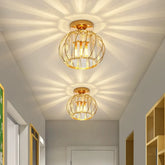 Plafonnier en cristal moderne lanterne LED pour couloir