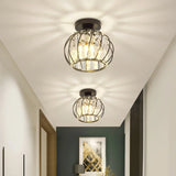 Plafonnier en cristal moderne lanterne LED pour couloir