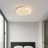 Plafonnier galet blanc LED dimmable moderne pour chambre