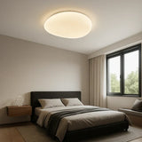 Plafonnier galet blanc LED dimmable moderne pour chambre