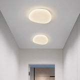 Plafonnier galet blanc LED dimmable moderne pour chambre