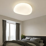 Plafonnier galet blanc LED dimmable moderne pour chambre