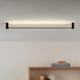 Plafonnier linéaire noir minimaliste LED dimmable pour salon