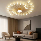 Plafonnier moderne design feu d’artifice LED dimmable pour salon