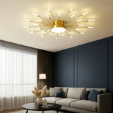 Plafonnier moderne design feu d’artifice LED dimmable pour salon