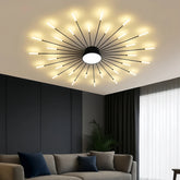 Plafonnier moderne design feu d’artifice LED dimmable pour salon