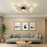 Plafonnier moderne design feu d’artifice LED dimmable pour salon