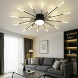 Plafonnier moderne design feu d’artifice LED dimmable pour salon
