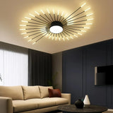Plafonnier moderne design feu d’artifice LED dimmable pour salon