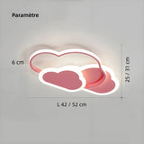 Plafonnier nuage LED dimmable pour chambre d'enfant