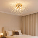 Plafonnier pissenlit LED en cristal moderne pour chambre