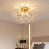 Plafonnier pissenlit LED en cristal moderne pour chambre