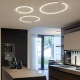 Plafonnier rond design moderne LED dimmable pour chambre