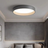 Plafonnier rond scandinave effet bois LED Dimmable pour chambre