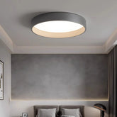 Plafonnier rond scandinave LED dimmable pour chambre