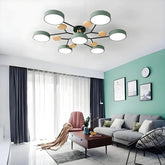 Plafonnier scandinave LED multi têtes dimmable pour salon