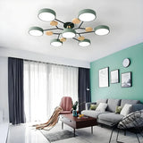 Plafonnier scandinave LED multi têtes dimmable pour salon