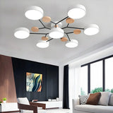 Plafonnier scandinave LED multi têtes dimmable pour salon