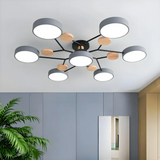 Plafonnier scandinave LED multi têtes dimmable pour salon