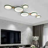 Plafonnier scandinave led dimmable multi cercles pour salon