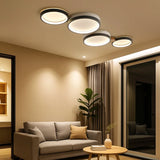Plafonnier scandinave led dimmable multi cercles pour salon