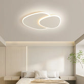 Plafonnier triangle blanc moderne à LED dimmable pour chambre