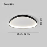 Plafonnier moderne triangulaire LED dimmable pour chambre