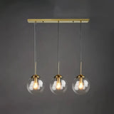 Suspension boule en verre vintage à hauteur réglable pour salle à manger