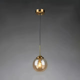 Suspension boule en verre vintage à hauteur réglable pour salle à manger