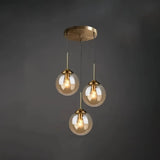 Suspension boule en verre vintage à hauteur réglable pour salle à manger