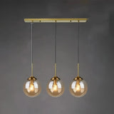Suspension boule en verre vintage à hauteur réglable pour salle à manger