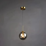 Suspension boule en verre vintage à hauteur réglable pour salle à manger