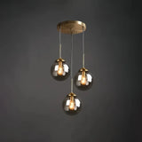 Suspension boule en verre vintage à hauteur réglable pour salle à manger