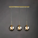 Suspension boule en verre vintage à hauteur réglable pour salle à manger