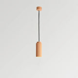 Suspension scandinave cylindrique cannelée colorée pour salle à manger