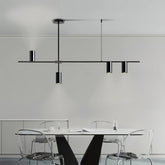 Suspension design moderne en métal LED dimmable pour salle à manger